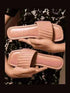 Peachy Furrowed Flats - cunei